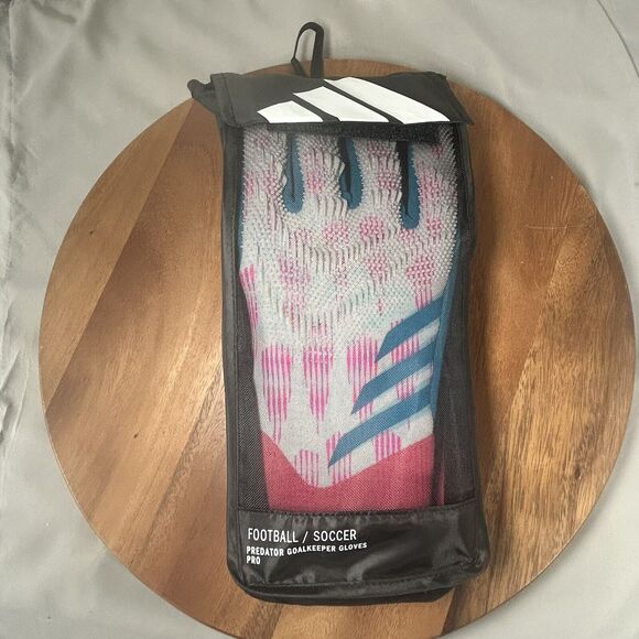 Adidas GK Predator PRO Glove Soccer White Pink Goalkeeper Gloves JD9086 Size 12 - Picture 4 of 4